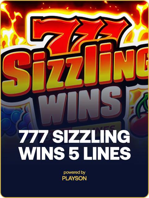 777 Sizzling Wins: 5 lines