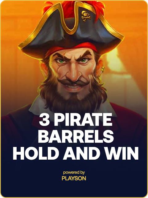 3 Pirate Barrels: Hold and Win
